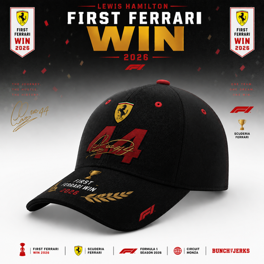 LEWIS HAMILTON – FIRST FERRARI WIN 2026 Cap
