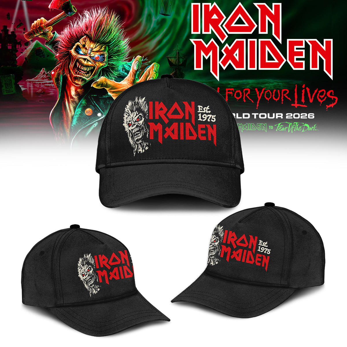 ,Iron Maiden – Run For Your Lives World Tour CAP