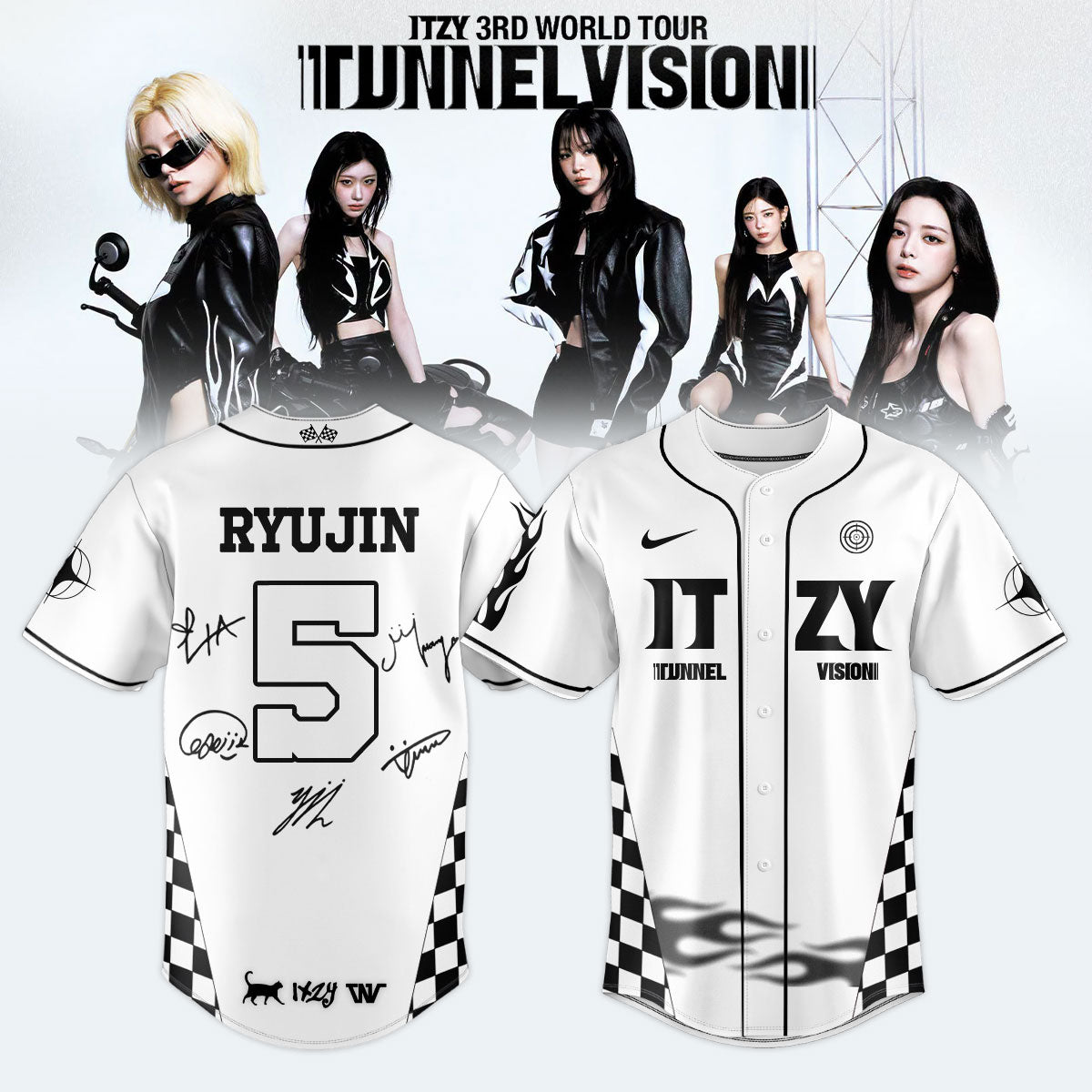 _,ITZY “Tunnel Vision” World Tour 2026 Limited Edition Signature – Jersey
