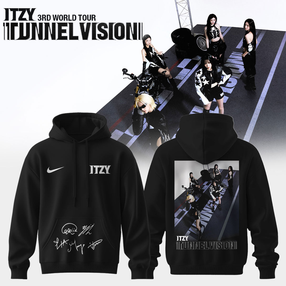_ITZY “Tunnel Vision” World Tour 2026 Limited Edition Signature – Hoodie
