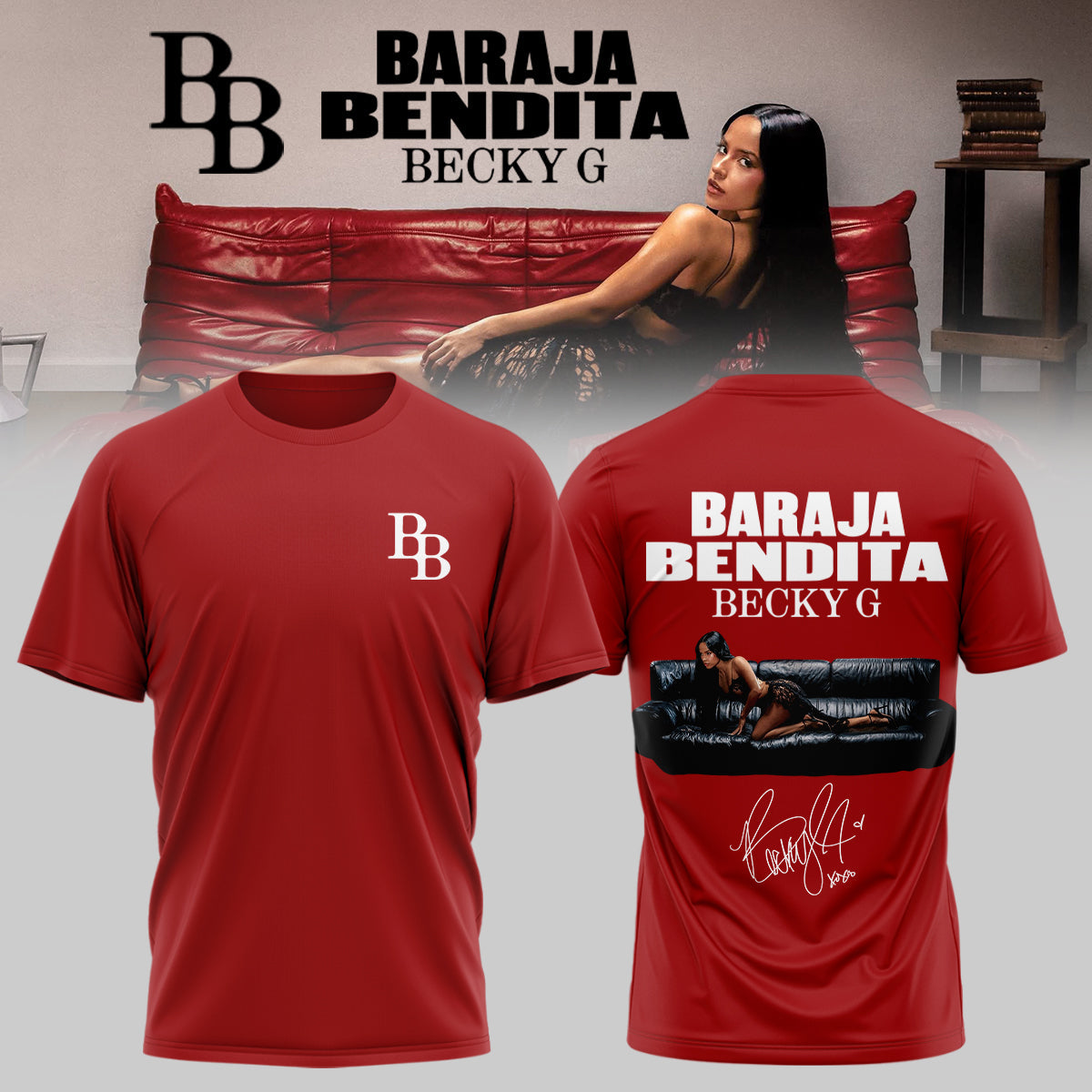 ..,Becky G – Baraja Bendita Signature Limited Edition T shirt
