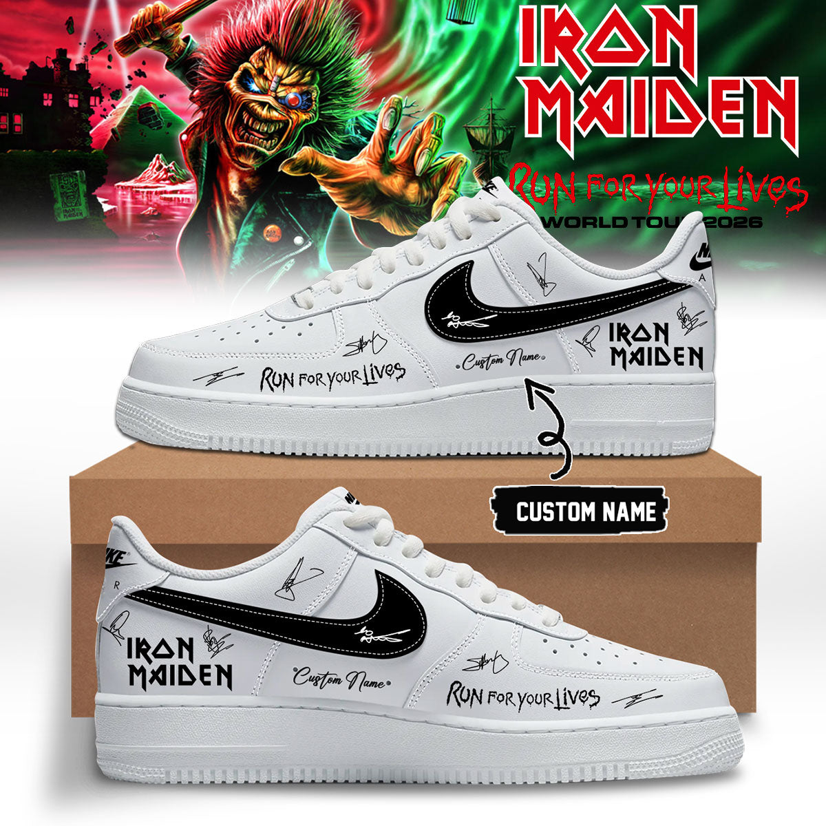 ,Iron Maiden – Run For Your Lives World Tour Shoes