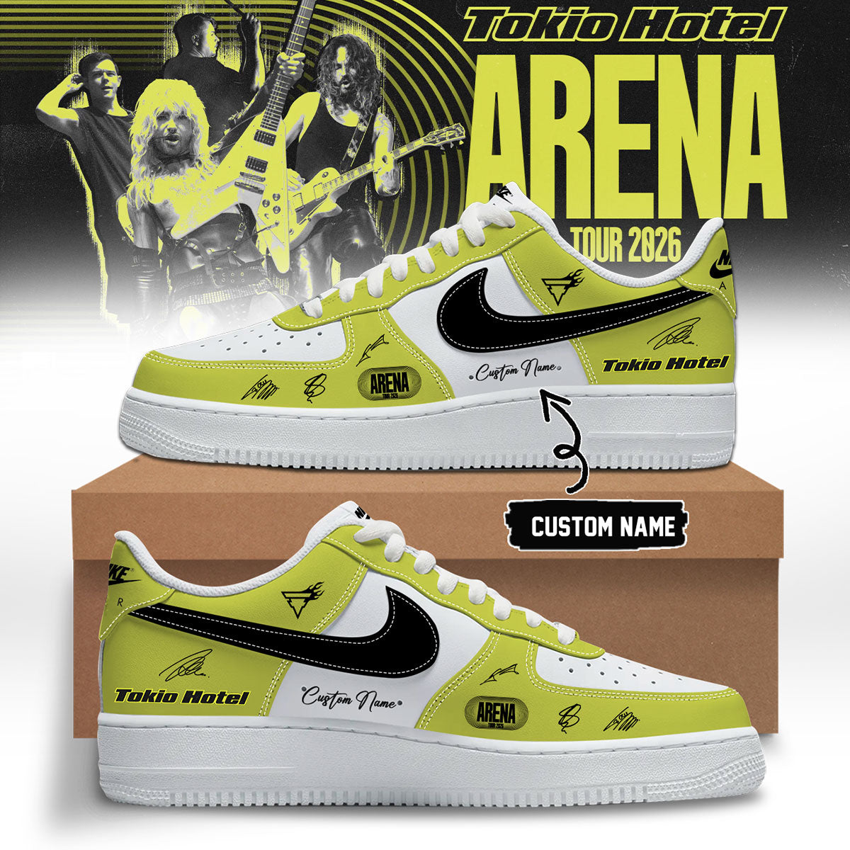 ,,Tokio Hotel ”ARENA TOUR 2026” Limited Edition Signature – Shoes