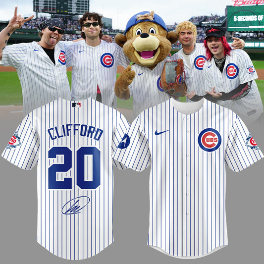 .5 seconds of summer Michael Clifford cubs Limited Edition Signature – Jersey