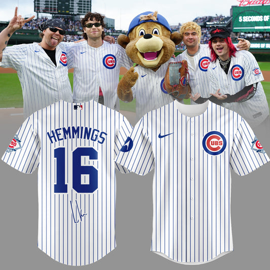 .5 seconds of summer Luke Hemmings cubs Limited Edition Signature – Jersey