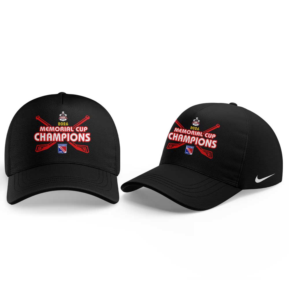 Kitchener Rangers 2026 MEMORIAL CUP CHAMPIONS Limited Hoodie Black