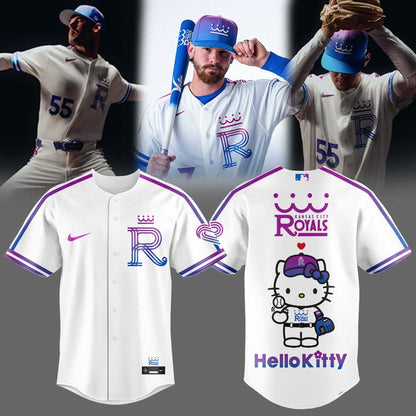 Kansas City Royals 2026 City Connect Stadium Hello Kitty Limited Edition Jersey