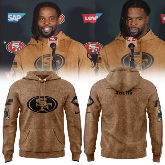 SF 49ers Salute To Service Club Pullover Hoodie