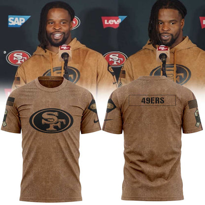 SF 49ers Salute To Service Club Pullover T-Shirt