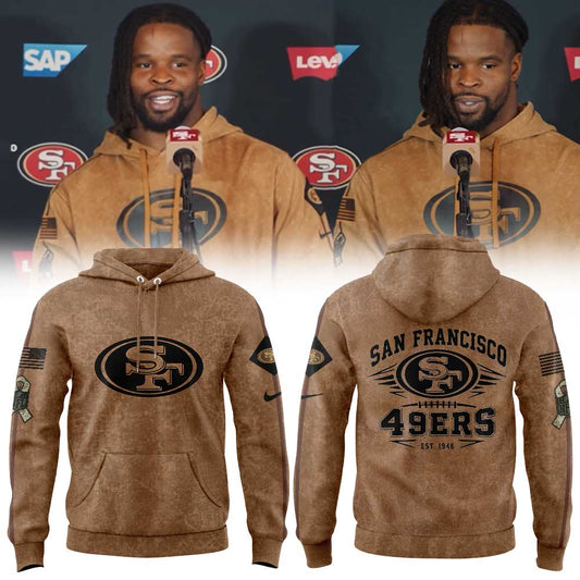 SF 49ers Salute To Service Club Pullover Hoodie