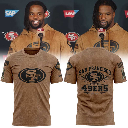 SF 49ers Salute To Service Club Pullover T-Shirt