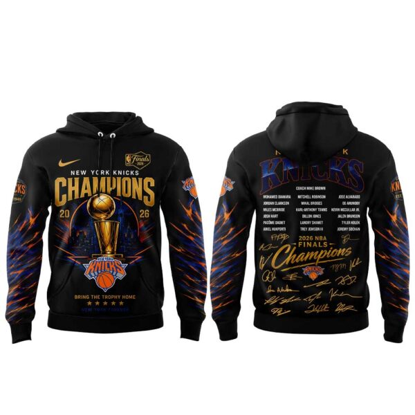 . NY Knicks Just Won 2026  Finals Champions Hoodie V2