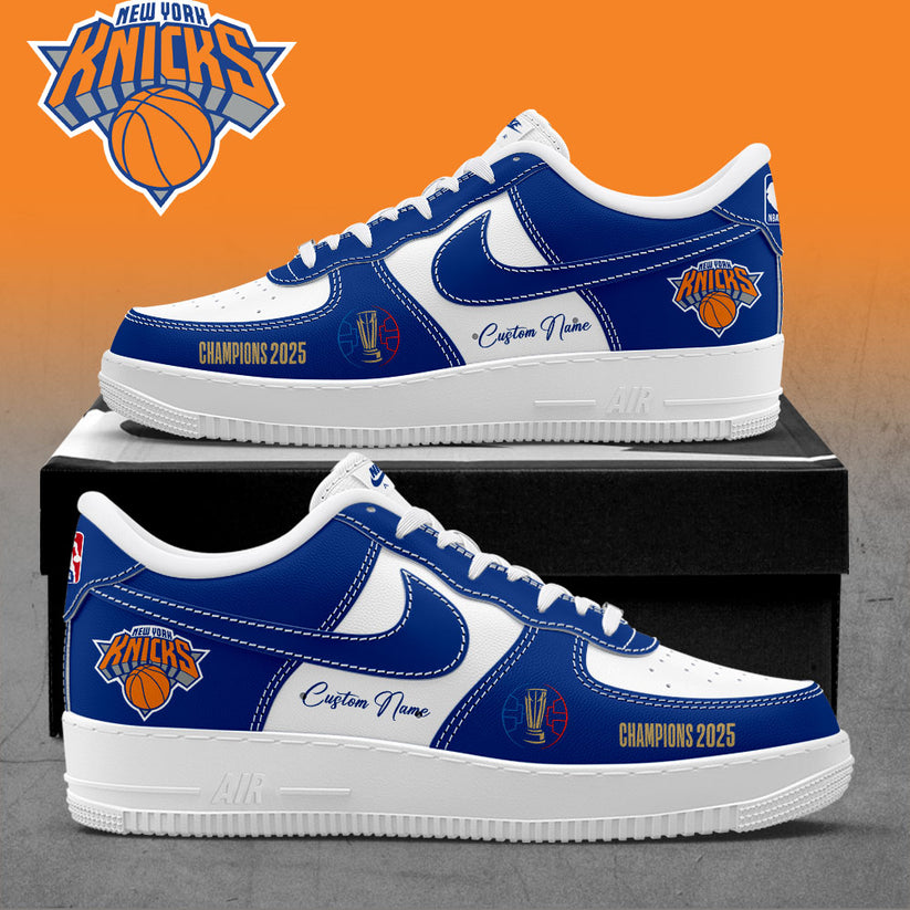 NY Knicks Cup 2025 Champions Custom Name Shoes AF1