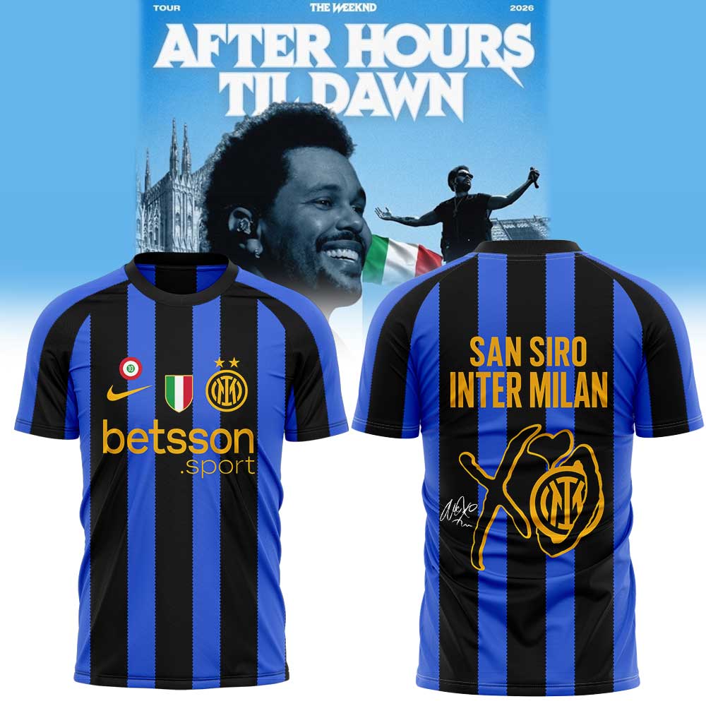 . The Weeknd After Hours Til Dawn Tour x Inter Milan Limited Edition Polo V2