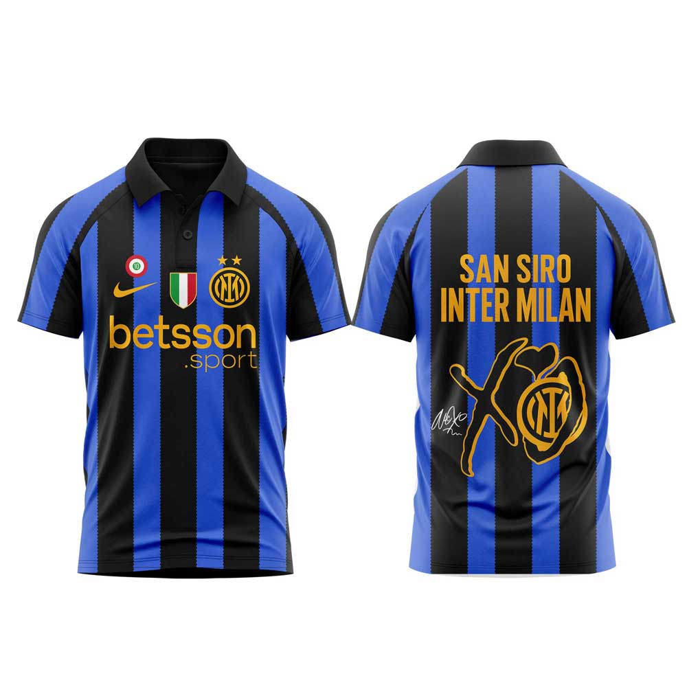 . The Weeknd After Hours Til Dawn Tour x Inter Milan Limited Edition Polo V2
