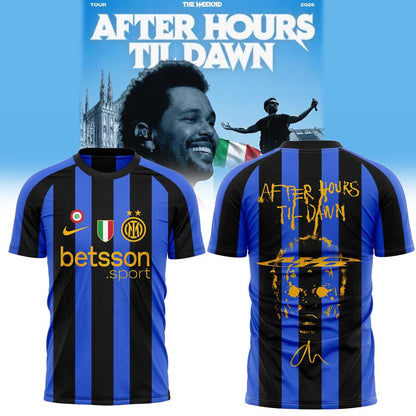 . The Weeknd After Hours Til Dawn Tour x Inter Milan Limited Edition Shirt