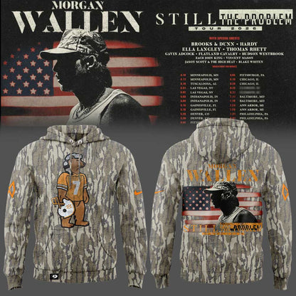 Morgan Wallen Still The Problem Tour 2026 Combo Hoodie Camo