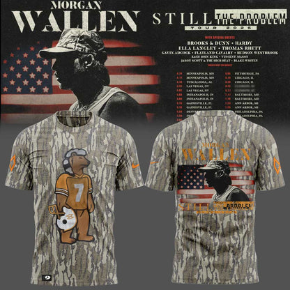 Morgan Wallen Still The Problem Tour 2026 Combo Shirt Camo