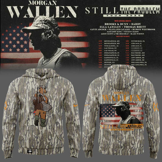 Morgan Wallen Still The Problem Tour 2026 Combo Hoodie Camo