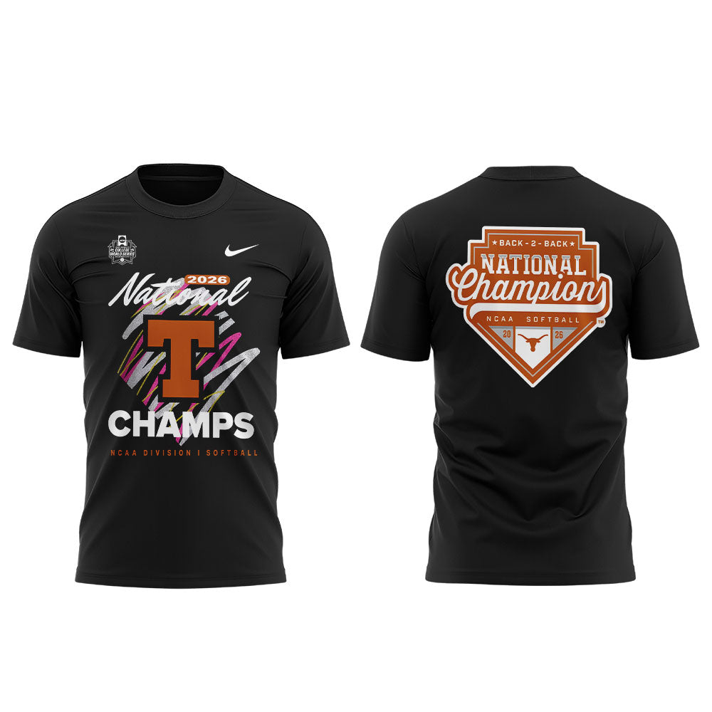 Limited Edition Longhorns 2026 Softball National Champions 🥎🤘🏆 Shirt