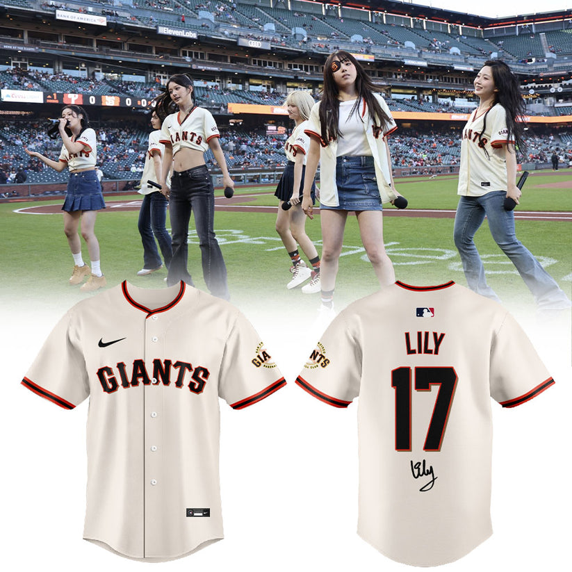 SF Giants x Lily NMIXX Is Loving Their Time At Oracle Park Jersey