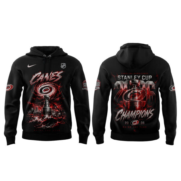 . C Hurricanes 2026 Stanley Cup Champions Hoodie V2