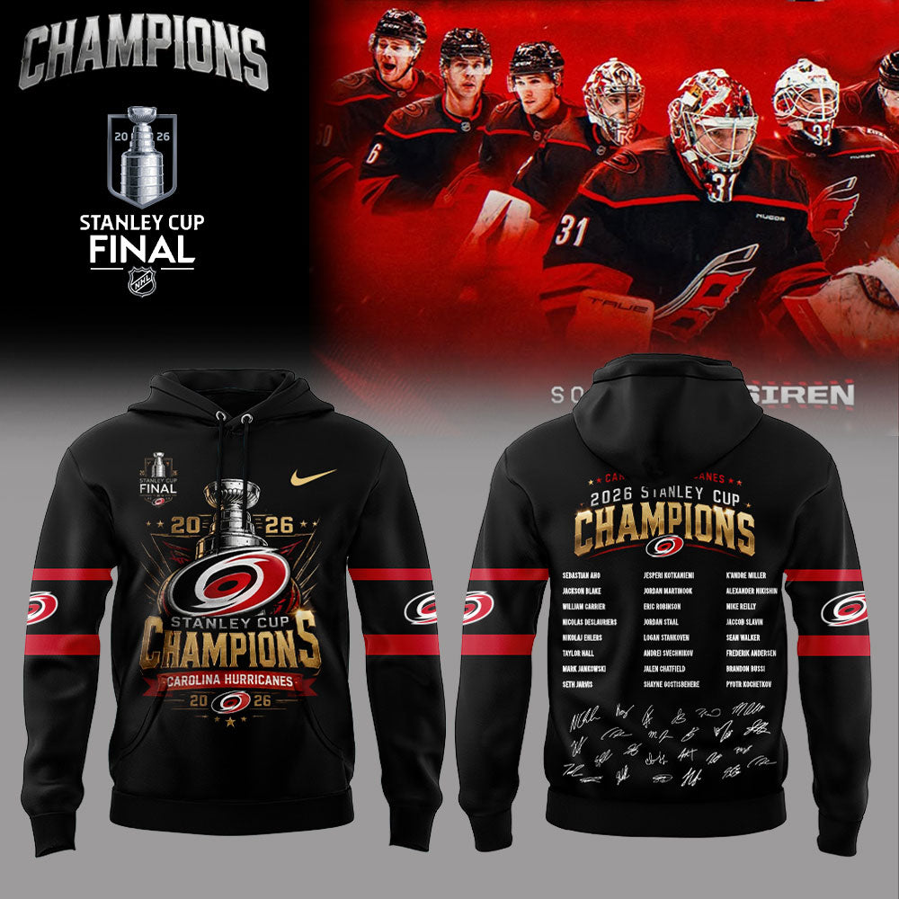 . C Hurricanes 2026 Stanley Cup Champions Hoodie V3