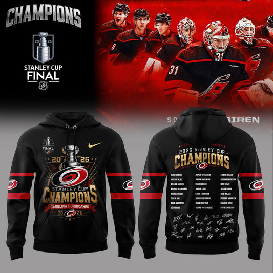. C Hurricanes 2026 Stanley Cup Champions Hoodie V3