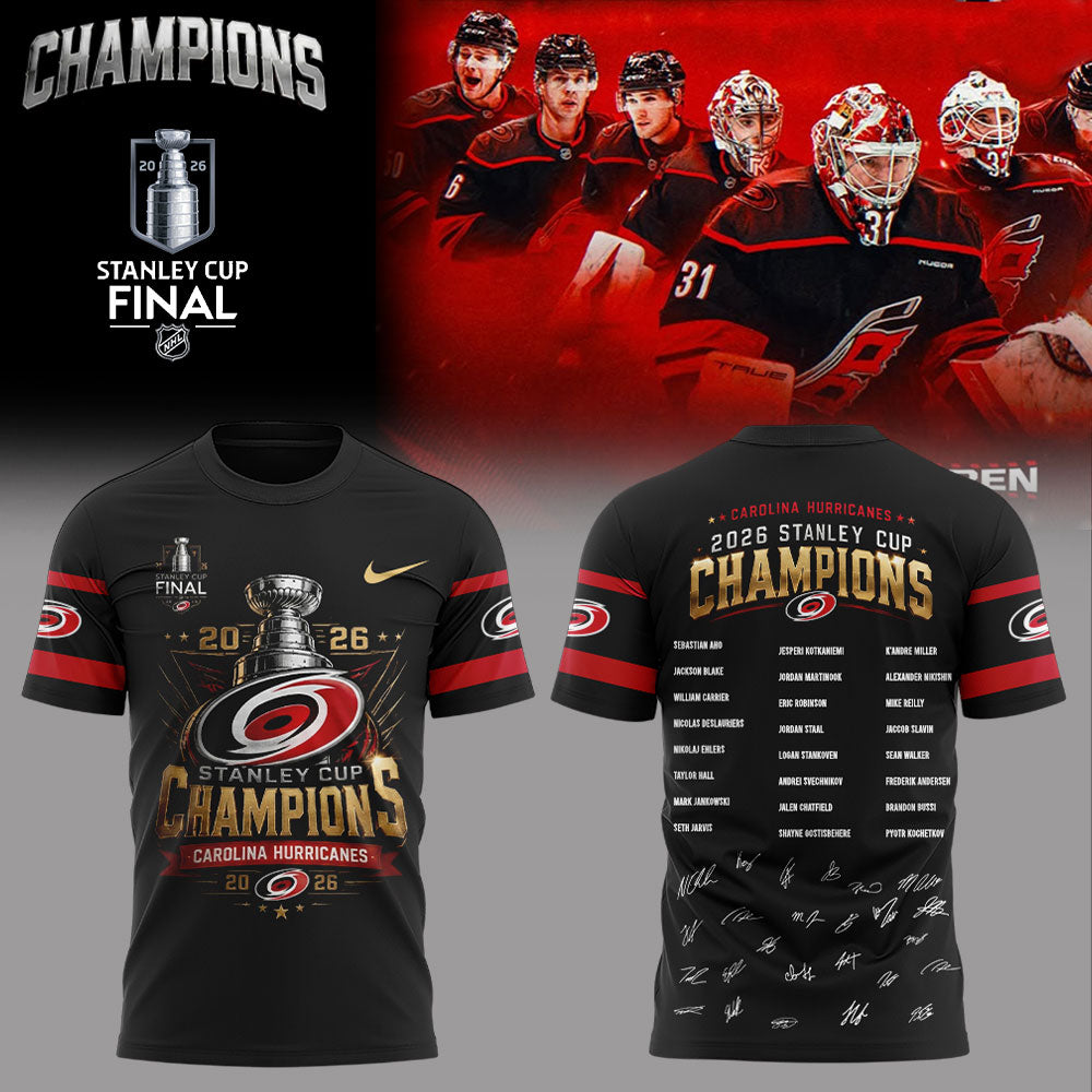. C Hurricanes 2026 Stanley Cup Champions Shirt V3