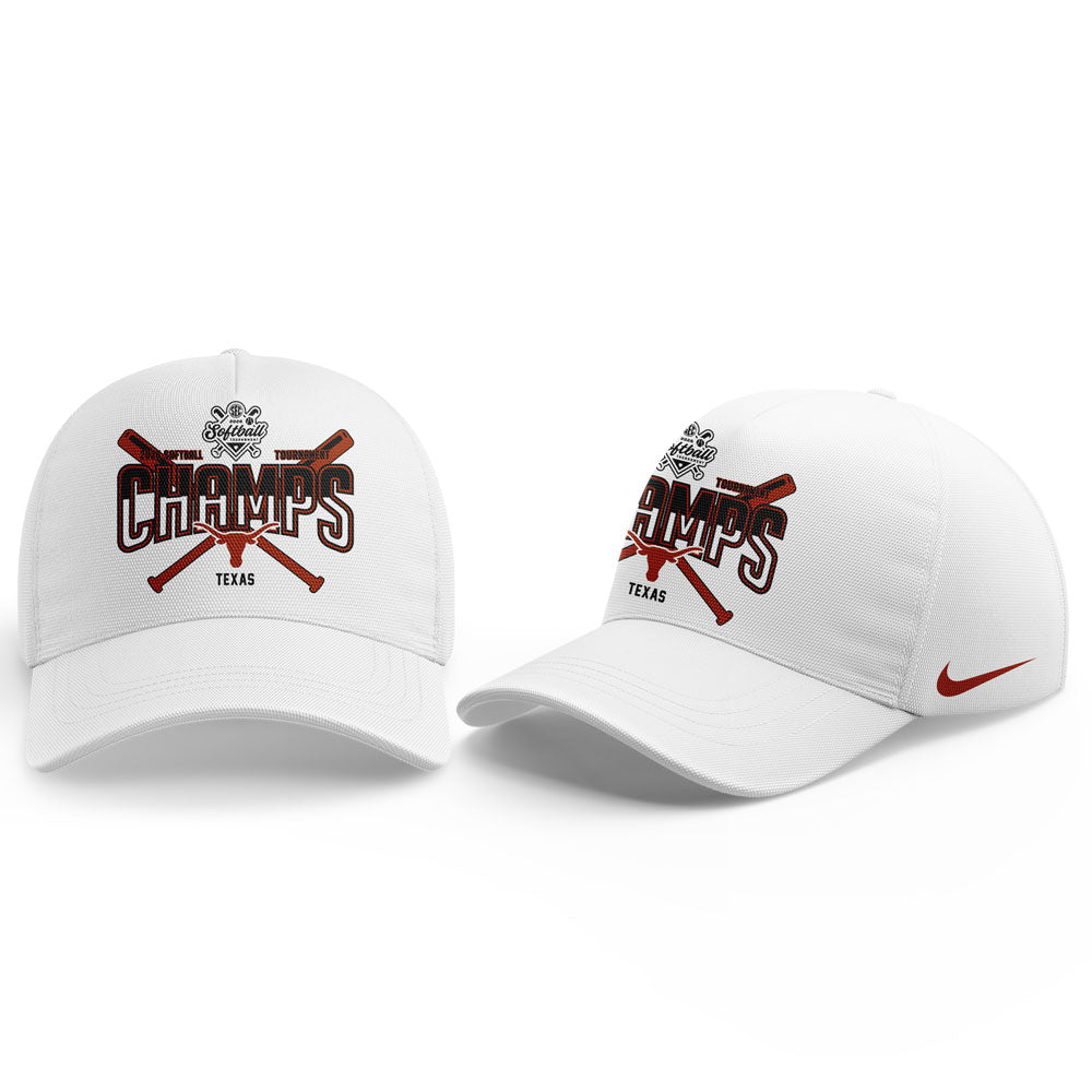 Texas Longhorns 2026 SEC Softball Tournament Champions Locker Room Shirt White