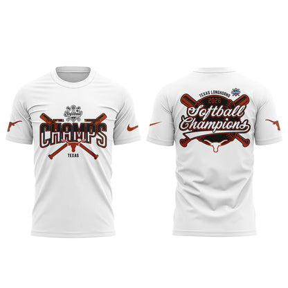 Texas Longhorns 2026 SEC Softball Tournament Champions Locker Room Shirt White