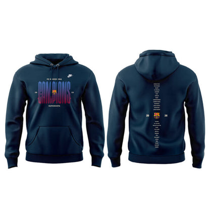 . FC Barcelona ELS CAMPIONS DE LA SUPERCOPA 2025/26 Combo Hoodie