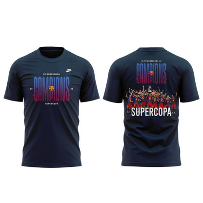. FC Barcelona ELS CAMPIONS DE LA SUPERCOPA 2025/26 Combo V2 Shirt