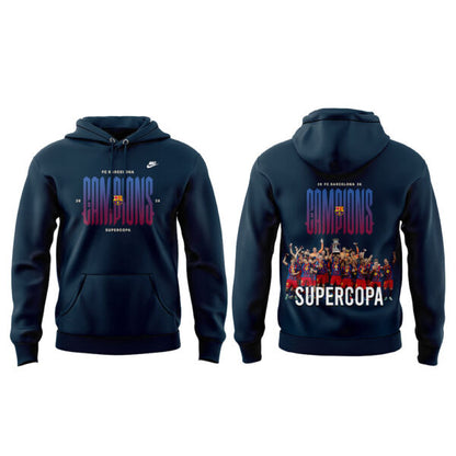 . FC Barcelona ELS CAMPIONS DE LA SUPERCOPA 2025/26 Combo V2 Hoodie