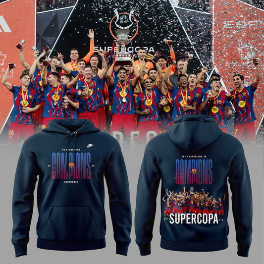 . FC Barcelona ELS CAMPIONS DE LA SUPERCOPA 2025/26 Combo V2 Hoodie