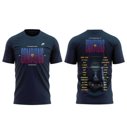 . FC Barcelona ELS CAMPIONS DE LA SUPERCOPA 2025/26 Combo V3 Shirt