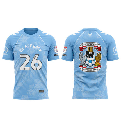 .Coventry City WE ARE PREMIER LEAGUE Limited Edition Shirt Blue V2