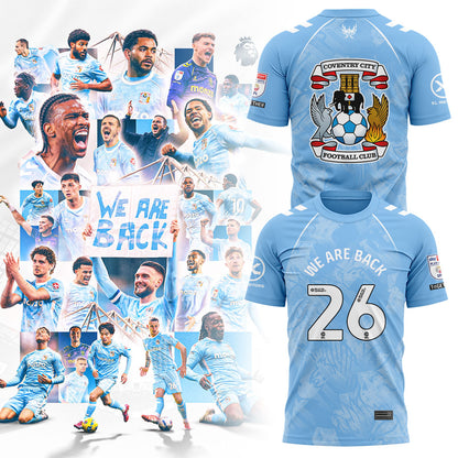 .Coventry City WE ARE PREMIER LEAGUE Limited Edition Shirt Blue V2
