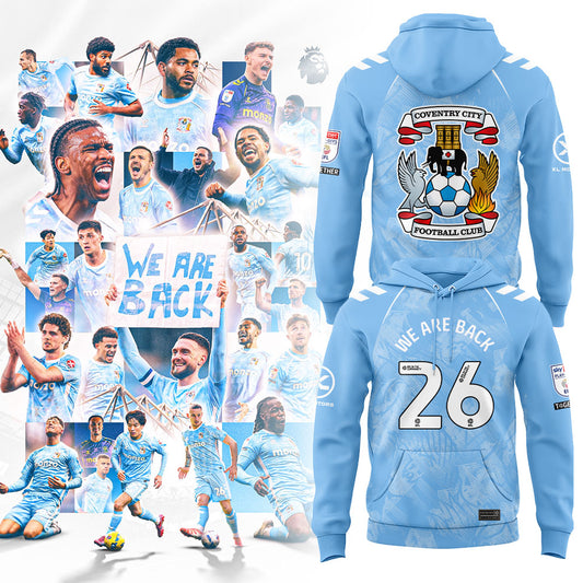 .Coventry City WE ARE PREMIER LEAGUE Limited Edition Hoodie Blue V2