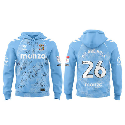 .Coventry City WE ARE PREMIER LEAGUE Limited Edition Hoodie Blue Signature
