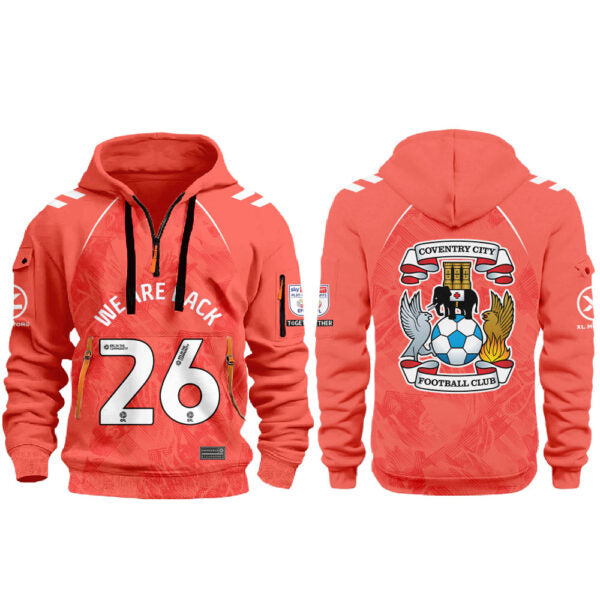 Coventry City WE ARE PREMIER LEAGUE Limited Edition Hoodie Orange V2