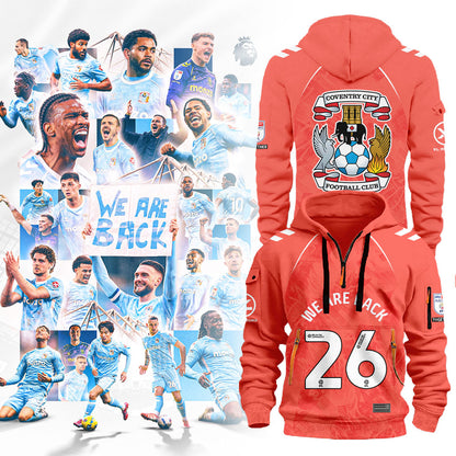 Coventry City WE ARE PREMIER LEAGUE Limited Edition Hoodie Orange V2