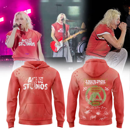 .Linkin Park brought their From Zero World Tour to Festivalpark in Werchter, Belgium. Hoodie