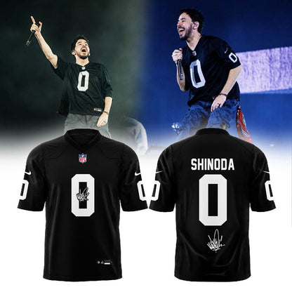 .Linkin Park brought their From Zero World Tour to Festivalpark in Werchter, Belgium x Mike Shinoda Football Jersey