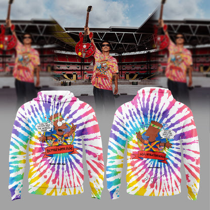 . Bruno Mars performs at Wembley Stadium, London. Hoodie