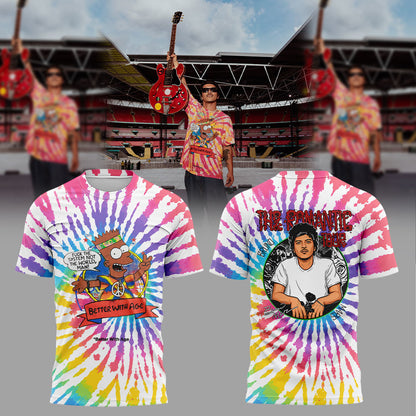. Bruno Mars performs at Wembley Stadium, London. Shirt V2