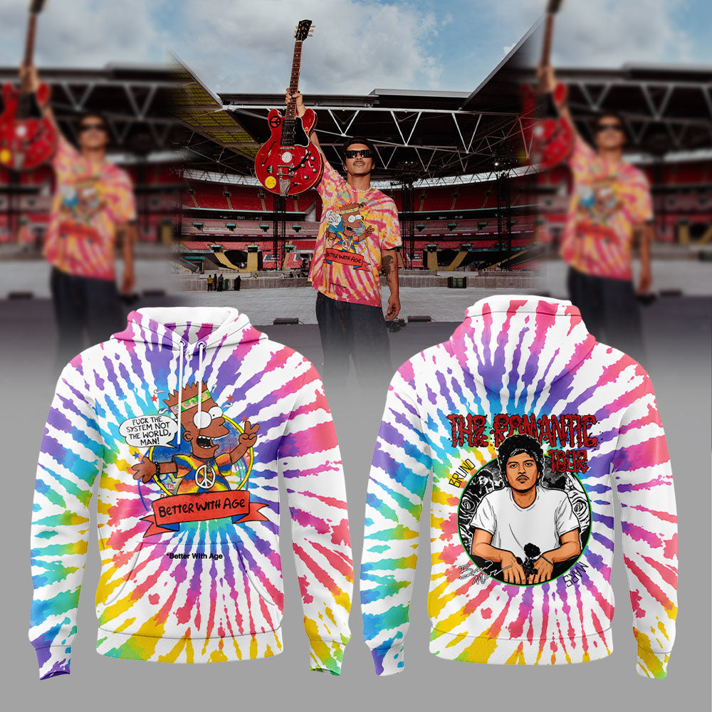 . Bruno Mars performs at Wembley Stadium, London. Hoodie V2