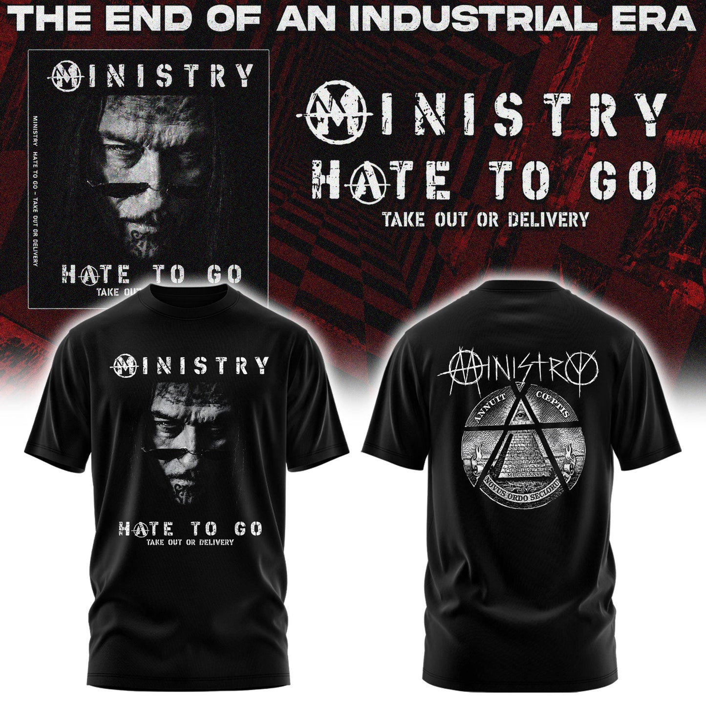 Ministry – Farewell Tour Hate to go Tshirt v3