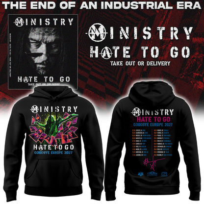 Ministry – Farewell Tour Hate to go Hoodie v8