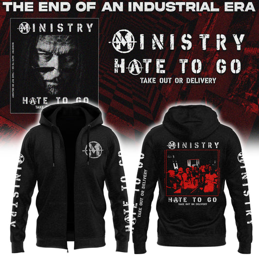 Ministry – Farewell Tour Hate to go Zip Hoodie